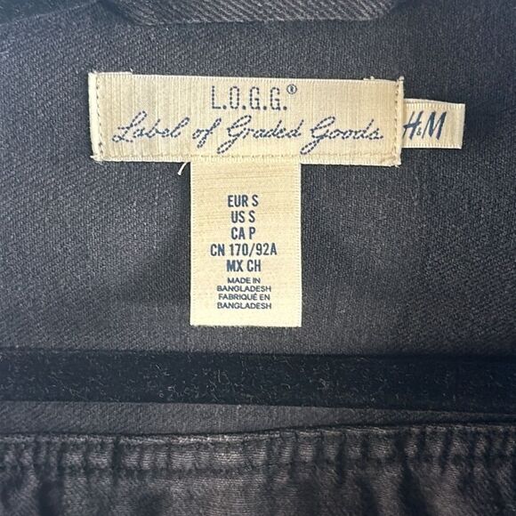 🖤 H&M L.O.G.G. Black Denim Jacket - Size Small - Picture 2 of 3